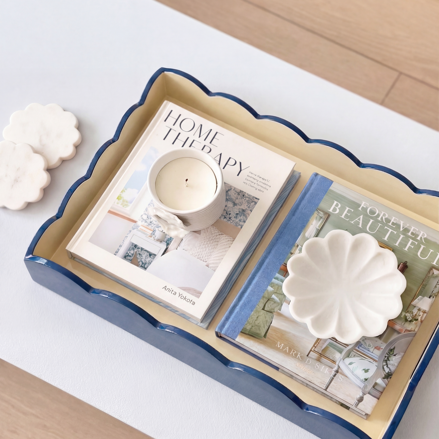Scalloped Duo Tone Tray
