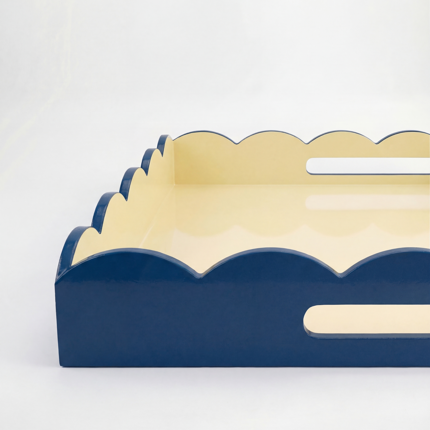 Scalloped Duo Tone Tray - Large