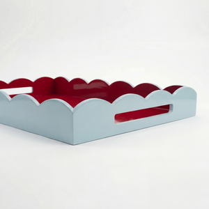 Scalloped Duo Tone Tray - Large