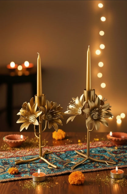 Bloom Candle Holder Diwali Set