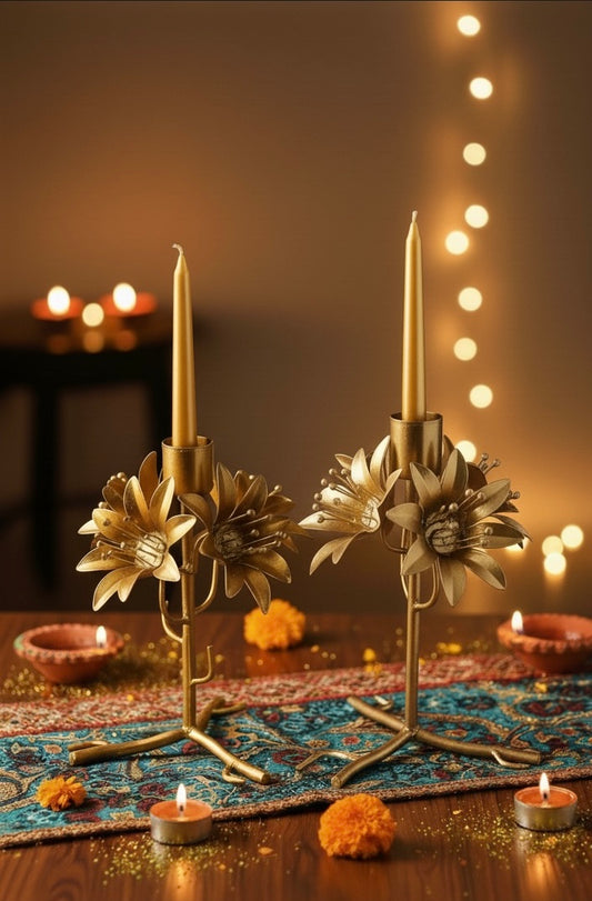 Bloom Candle Holder Diwali Set